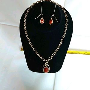 Necklace and earrings